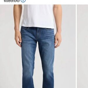 Joe's Jeans Blue Straight-Leg Denim with Natural Fading
